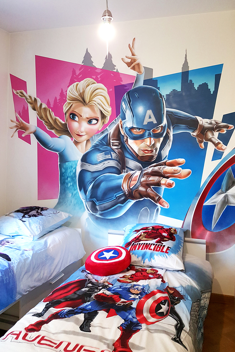 Chambre enfant Elsa et Capitaine