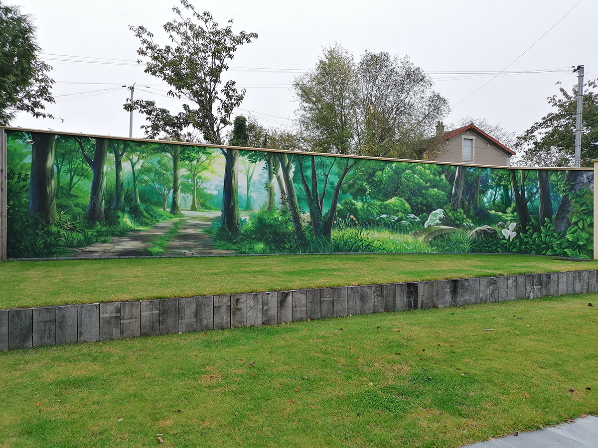 Fresque hommage Ghibli