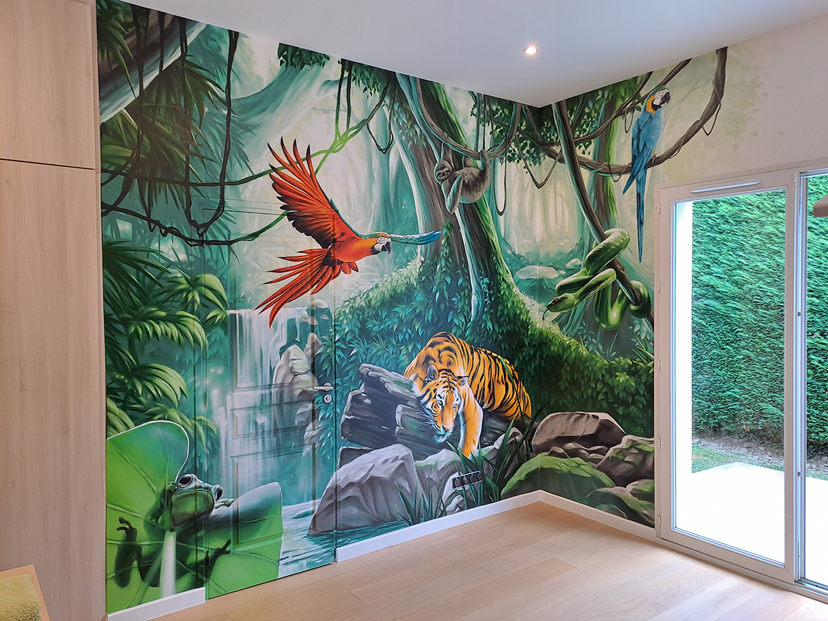 Chambre enfant jungle
